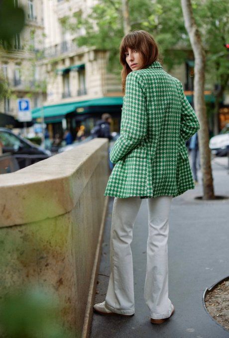 BLAZER VICHY VANI VERT