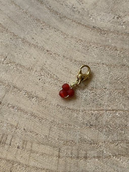 LOCKIE DORÉ PERLES ROUGES - CAPSULE CHARM’S SWAROVSKI