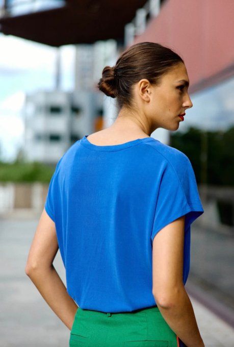 TEE SHIRT MARCELLINA - BLEU