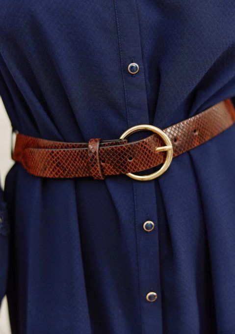 CEINTURE CUIR DIXONS S - CAMEL