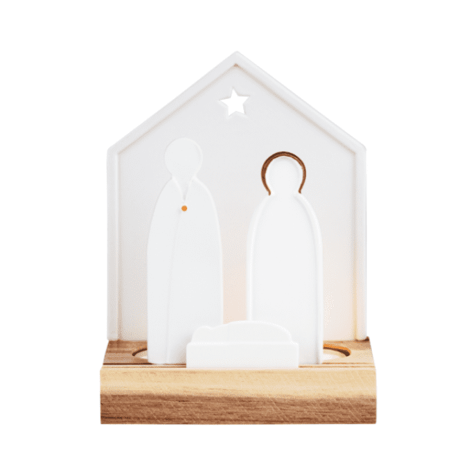 PETITE CRECHE DE NOEL AVEC FIGURINES