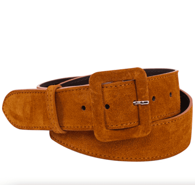 CEINTURE CUIR ELMA - CAMEL