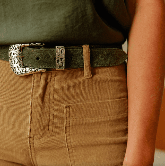 CEINTURE CUIR CASSIA - KAKI