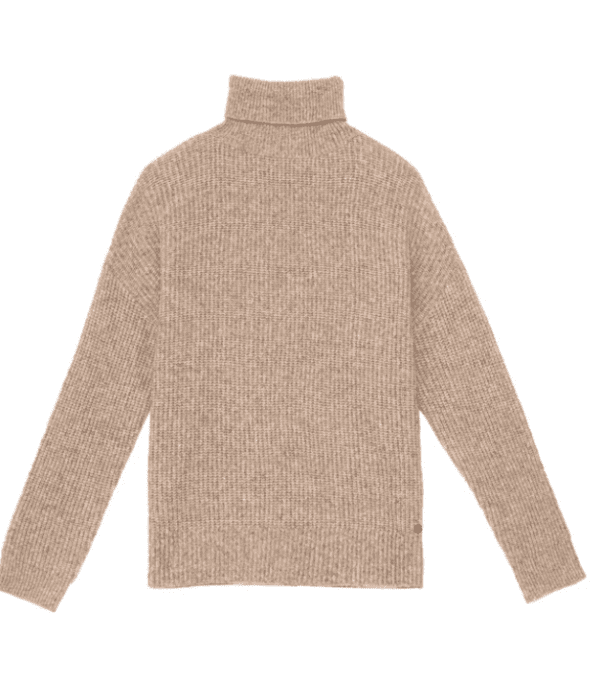 Pull col roulé taupe - Marthy