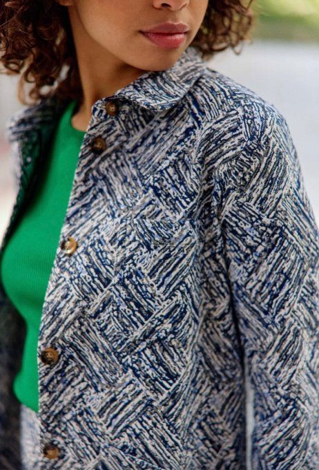 VESTE JACQUARD FAULINE - MULTICOLORE 