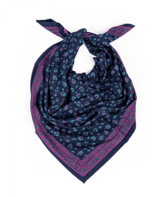 GRAND FOULARD LÉOPARD - BENGAL ECLIPSE