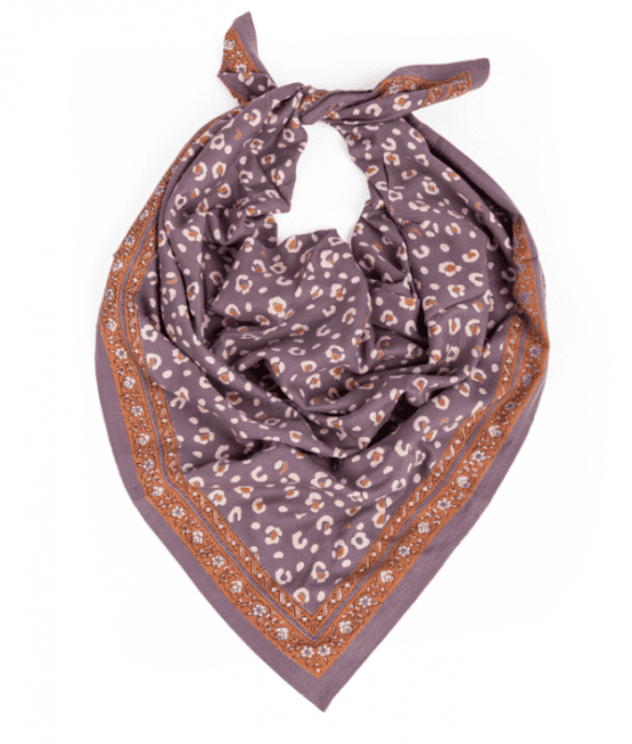 GRAND FOULARD LÉOPARD - BENGAL SUREAU