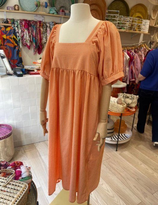 Robe Vichy orange 