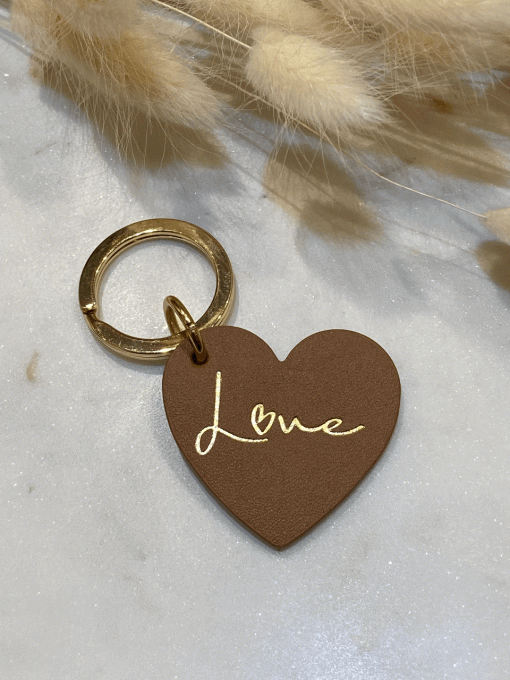 PORTE CLÉ COEUR "LOVE"