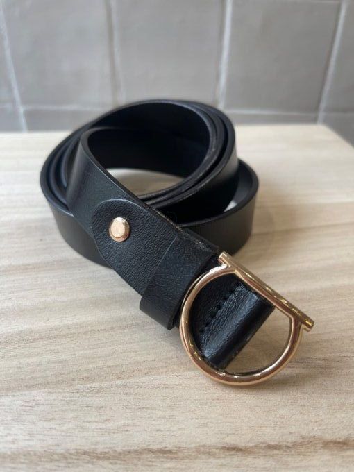 CEINTURE CUIR EDNA - NOIR